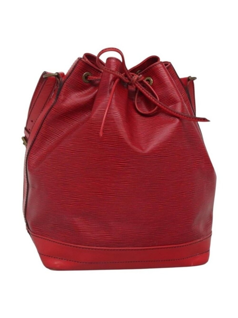 Authentic LOUIS VUITTON Epi Noe Shoulder Bag Red M44007 LV - Picture 1 of 16